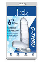 Load image into Gallery viewer, Jock C-Thru Realistic Dong with Balls - Clear - 6in