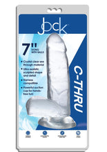 Load image into Gallery viewer, Jock C-Thru Realistic Dong with Balls - Clear - 7in