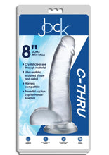 Load image into Gallery viewer, Jock C-Thru Realistic Dong with Balls - Clear - 8in