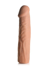 Load image into Gallery viewer, Jock Extra Long Penis Extension Sleeve - Caramel - 3in