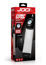 Load image into Gallery viewer, Jock Pump Up Gauge Penis Pump with Bulb - Black