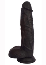 Load image into Gallery viewer, Jock Realistic Dildo with Balls - Black - 9in