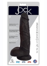 Load image into Gallery viewer, Jock Realistic Dildo with Balls - Black - 9in