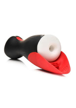 Load image into Gallery viewer, Jock Sucking and Vibrating Rechargeable Masturbator - Black/Red/White