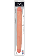 Load image into Gallery viewer, Jock Tapered Double Dildo - Vanilla - 18in