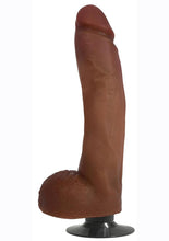 Load image into Gallery viewer, Jock Vibrating Dildo with Balls - Caramel - 10in