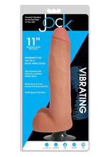Load image into Gallery viewer, Jock Vibrating Dildo with Balls - Vanilla - 11in