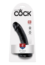 Load image into Gallery viewer, King Cock Dildo - Black - 6in