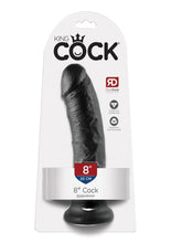 Load image into Gallery viewer, King Cock Dildo - Black/Flesh - 8in