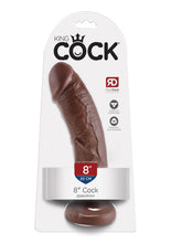 Load image into Gallery viewer, King Cock Dildo - Chocolate - 8in