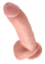 Load image into Gallery viewer, King Cock Dildo with Balls - Flesh/Vanilla - 9in