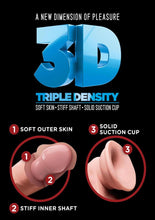 Load image into Gallery viewer, King Cock Plus Triple Density Dildo - Vanilla - 5in