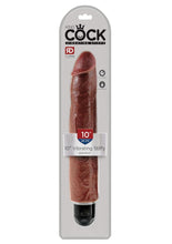 Load image into Gallery viewer, King Cock Vibrating Stiffy Dildo - Chocolate - 10in