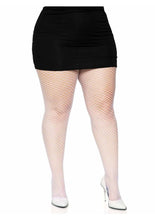Load image into Gallery viewer, Leg Avenue Spandex Industrial Net Tights - 1x-2x - White