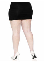 Load image into Gallery viewer, Leg Avenue Spandex Industrial Net Tights - 1x-2x - White