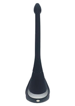 Load image into Gallery viewer, Levelz Vibrating Silicone Rechargeable Tri O Cock Ring with Prostate Stimulator and Remote Control - Black