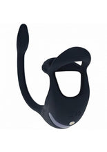 Load image into Gallery viewer, Levelz Vibrating Silicone Rechargeable Tri O Cock Ring with Prostate Stimulator and Remote Control