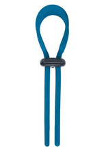 Load image into Gallery viewer, Levelz Wide Adjustable Silicone Lasso Cock Ring - Teal - 5mm