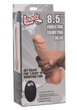 Load image into Gallery viewer, Loadz Vibrating Squirting Dildo with Remote - Vanilla - 8.5in