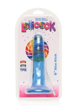 Load image into Gallery viewer, Lollicock Slim Stick Dildo - Berry Ice/Blue - 6in