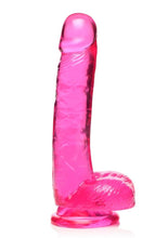 Load image into Gallery viewer, Lollicock Slim Stick Dildo with Balls - Cherry Ice/Red - 7in