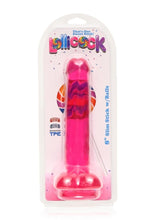 Load image into Gallery viewer, Lollicock Slim Stick Dildo with Balls - Cherry Ice/Red - 8in