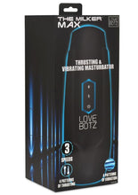 Load image into Gallery viewer, Lovebotz The Milker Max Rechargeable 14x Thrusting and Vibrating Masturbator - Black