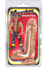 Load image into Gallery viewer, Loverboy Manny The Fireman Dildo with Balls - Caramel - 7in