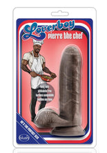 Load image into Gallery viewer, Loverboy Pierre The Chef Dildo with Balls - Chocolate - 7in