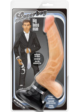 Load image into Gallery viewer, Loverboy The Boss Man Vibrating Dildo with Balls - Vanilla - 10.5in