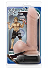 Load image into Gallery viewer, Loverboy The Goalie Vibrating Dildo with Balls - Flesh/Vanilla - 8in