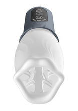 Load image into Gallery viewer, Lux Active First Class Rechargeable Rotating Masturbator - Blue/Navy/White