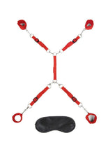 Load image into Gallery viewer, Lux Fetish Bed Spreader - Red - 7 Piece