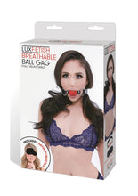 Load image into Gallery viewer, Lux Fetish Breathable Ball Gag - Red