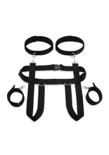 Load image into Gallery viewer, Lux Fetish Position Pal Harness with Removable Thigh Cuffs - Black