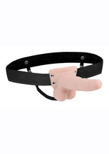 Load image into Gallery viewer, Lux Fetish Rechargeable Strap-On with Balls - Vanilla - One Size - 6in