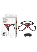Load image into Gallery viewer, Lux Fetish Red Heart Strap-On Harness Adjustable