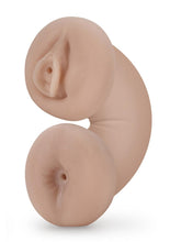 Load image into Gallery viewer, M For Men Soft and Wet Double Trouble Glow In The Dark Masturbator - Blue/Glow In The Dark/Turquoise/Vanilla