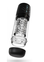 Load image into Gallery viewer, M For Men Whirlwind Pro Rechargeable Masturbator - Black/Clear