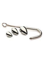 Load image into Gallery viewer, Master Series Anal Hook Trainer with 3 Plugs - Stainless