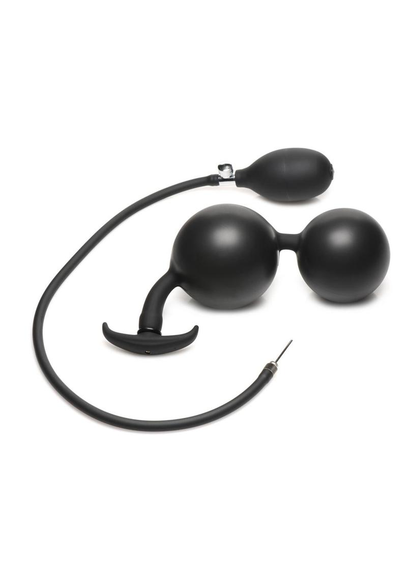 master series anal plug Master Series Dark Pearl Inflatable Vibrating Butt Plug