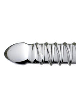 Load image into Gallery viewer, Master Series Behemoth Ribbed XL Dildo 12.25in - Glass