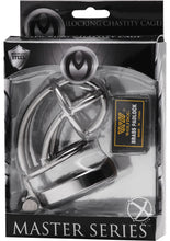Load image into Gallery viewer, Master Series Captus Locking Chastity Cage - Silver