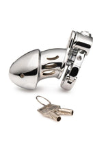 Load image into Gallery viewer, Master Series Cock Cuff Snap-On Chastity Cage - Silver
