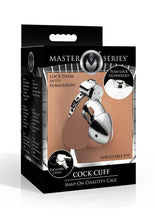 Load image into Gallery viewer, Master Series Cock Cuff Snap-On Chastity Cage - Silver