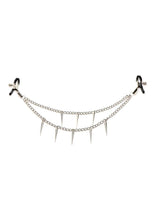Load image into Gallery viewer, Master Series Daggers Double Chain Nipple Clamps - Silver