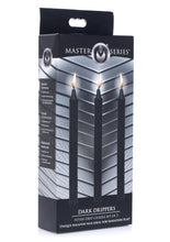 Load image into Gallery viewer, Master Series Dark Drippers Fetish Drip Candles - Black - Set Of 3
