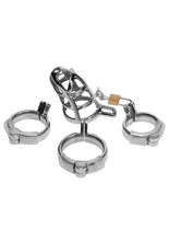 Load image into Gallery viewer, Master Series Detained Stainless Steel Chastity Cage