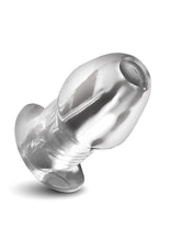Load image into Gallery viewer, Master Series Dicked Hollow Anal Plug - Clear - Large