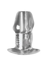 Load image into Gallery viewer, Master Series Dicked Hollow Anal Plug - Clear - Small
